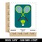 Badminton Rackets and Shuttlecock Birdy Waterproof Vinyl Phone Tablet Laptop Water Bottle Sticker Set - 5 Pack